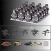 24PCS/SET World War II Soldier Phalanx Rifle Weapon Gun Character Parts Building Block Assembly DIY Model Making Kit Toy