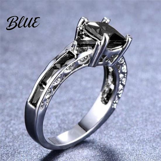 Inlaid Highly Polished Ring Exquisite with Cubic Zirconia