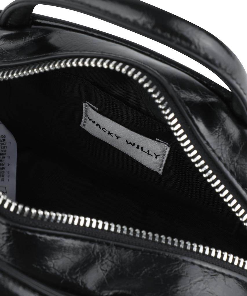 Wacky Willy Lily Volume Handle Tote Bag Black