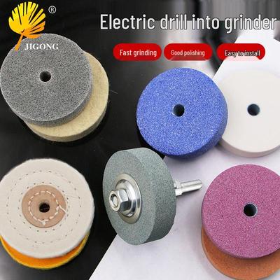 Electric Drill To Grinder Conversion Head: Grinding and Polishing Tool for Metal, Stone, and Kitchen Knife Sharpening.