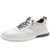 2025 autumn and winter new men's leather casual shoes British trend board shoes teen lace-up men's shoes