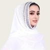 New Chiffon Muslim Instant Turban Breathable Solid Color Islamic Crinkle Shawl Full Cover Turbans Head