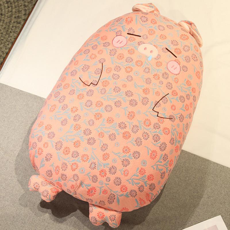 Dinosaur Husky Duck Pig Long Plush Toy Back Cushion Cartoon Stuffed Gift Doll