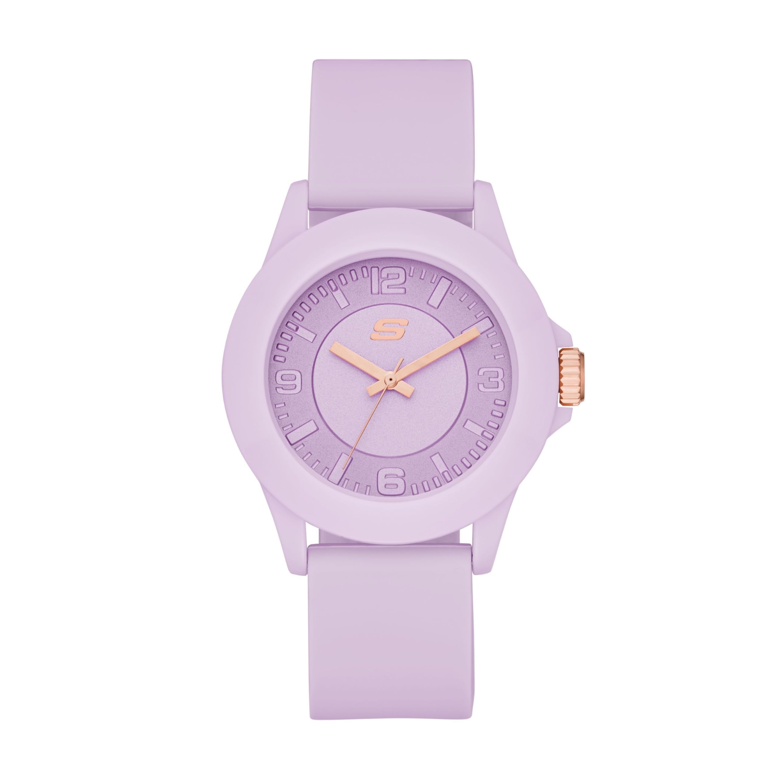 Skechers Analog Silicone Watch SR6286 Women s фиолетовый