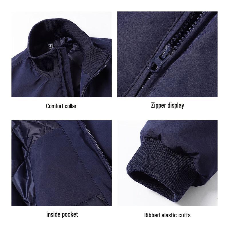 EASTERN CAMEL Men's Winter Padded Bomber Jacket