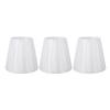 3pcs Fabric Lampshade Pleated Clip On Decorative Lamp Shade for Wall Table Lamp Modern E14 Candle Ch