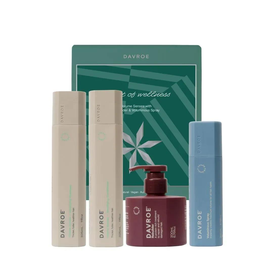 

Набір Об єм для догляду за волоссям Volume Senses Christmas Quad Pack Davroe 325 мл/325 мл/200 мл/200 мл