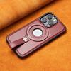 Applicable to iPhone11 mobile phone case magnetic bracket lanyard Apple 11promax all-inclusive 11 anti-drop 11 men's leather case