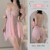 Sex underwear women's perspective mesh sexy temptation hot open suspender nightdress large size pajamas