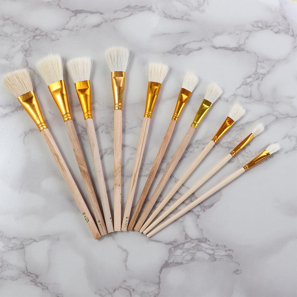 

Профессиональный прочный набор кистей из щетины и шерсти художника для акриловой живописи, масляной живописи, акварельной живописи