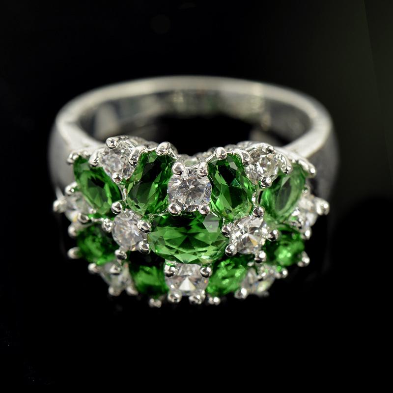 

Модное женское кольцо с цирконом в европейско-американском стиле Size 10