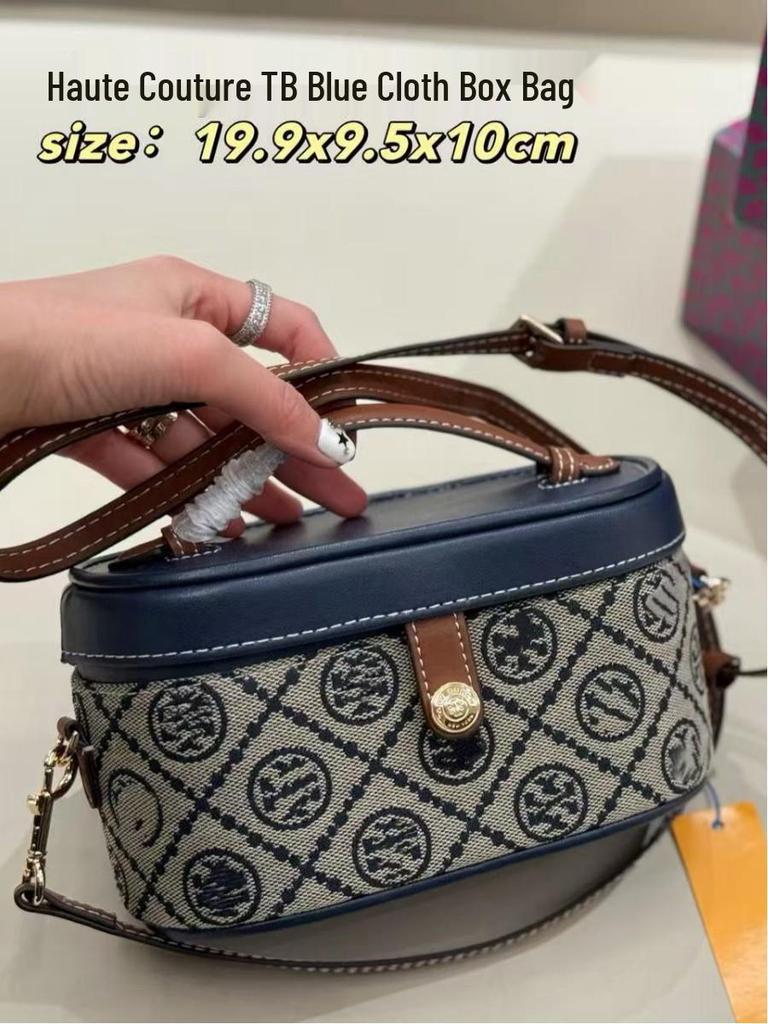 Damen Kuhfell Canvas Umhängebox mit Blumendesign