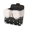 Diamond Crystal Bowknot Portable Car Vent Storage Box Bag Auto Vent Mount Holder Cosmetics Case Universal Mobile Phone Bag