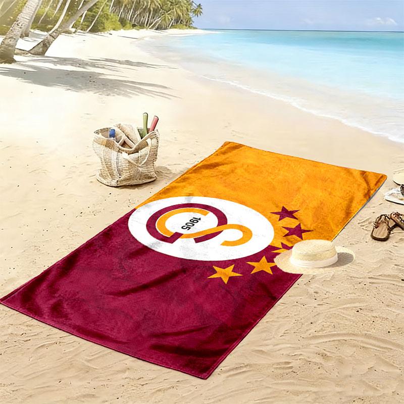 Galatasaray Print Beach Towel, Large Soft Quick Dry Towel for Beach Camping Swimming