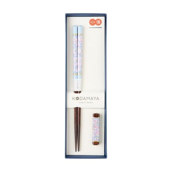 Personal Gift Chopsticks and Chopstick Rest Set, Sakura, GC-K03, Chopsticks 23.0cm, Chopstick Rest 5.8x1.2cm, Dishwasher Safe (Chopsticks: OK),