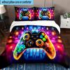 Game Night Adventure 3pcs Bedding,Including 1pc Duvet Cover And 2pcs Pillowcases Perfect for Christmas,Ideal for Bedroom, Dormitory