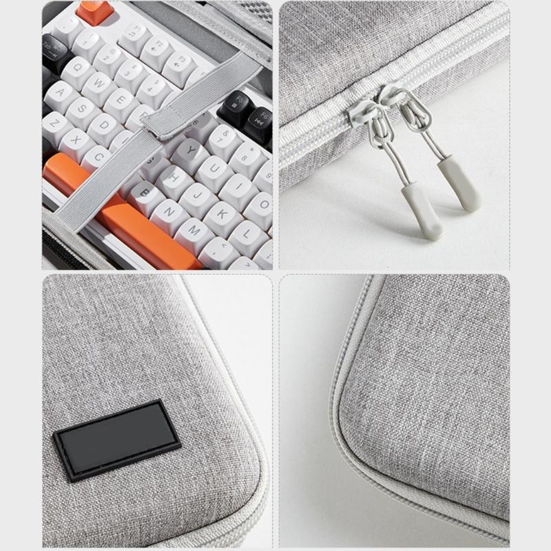 Hard Shell Keyboard Storage Bag for 87 98 Key Computer Mechanical Gaming Keyboards Travel Safe