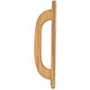 Waki Sangyo Wooden Handle with Seat, for Drawers, Doors, Furniture, Transparent, Total Length 120mm, TW-390