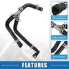 Engine Heater Hose Assembly No.BL1Z18472B HVAC Heater Outlet Pipe for Ford Expedition 2011-2014 Rubber Black