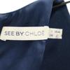 SEE BY CHLOE Short Sleeve Knee-length Dress 2 Navy Women Used
