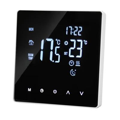 4400W Temperature Controller LCD Touch Screen Floor Heating Thermostat 5 To 60°C Setting AC 90‑240V 3A with Linkage