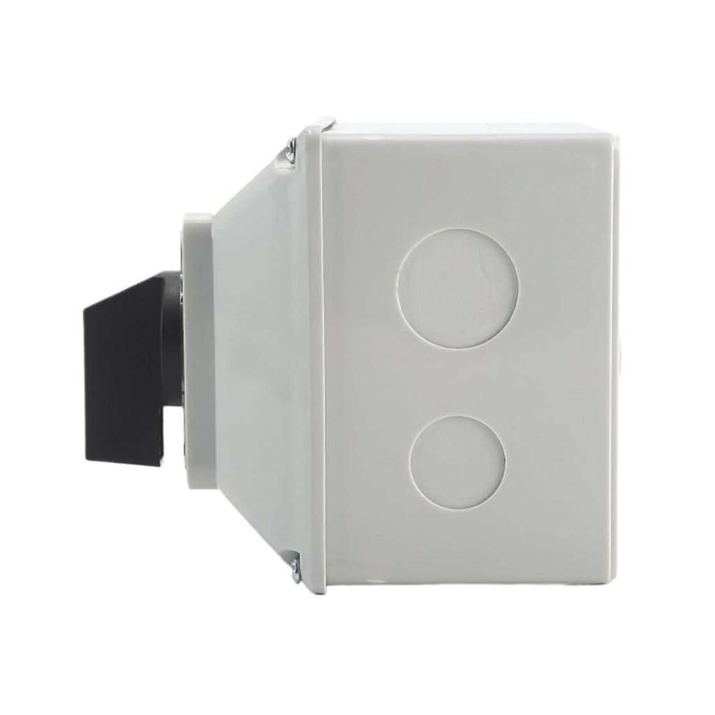 1pcs SZW26/LW26-32 32A 3 Position 2 Phase 8 Screws Automatic Universal Changeover Rotary Knob Cam Switch with Waterproof Box