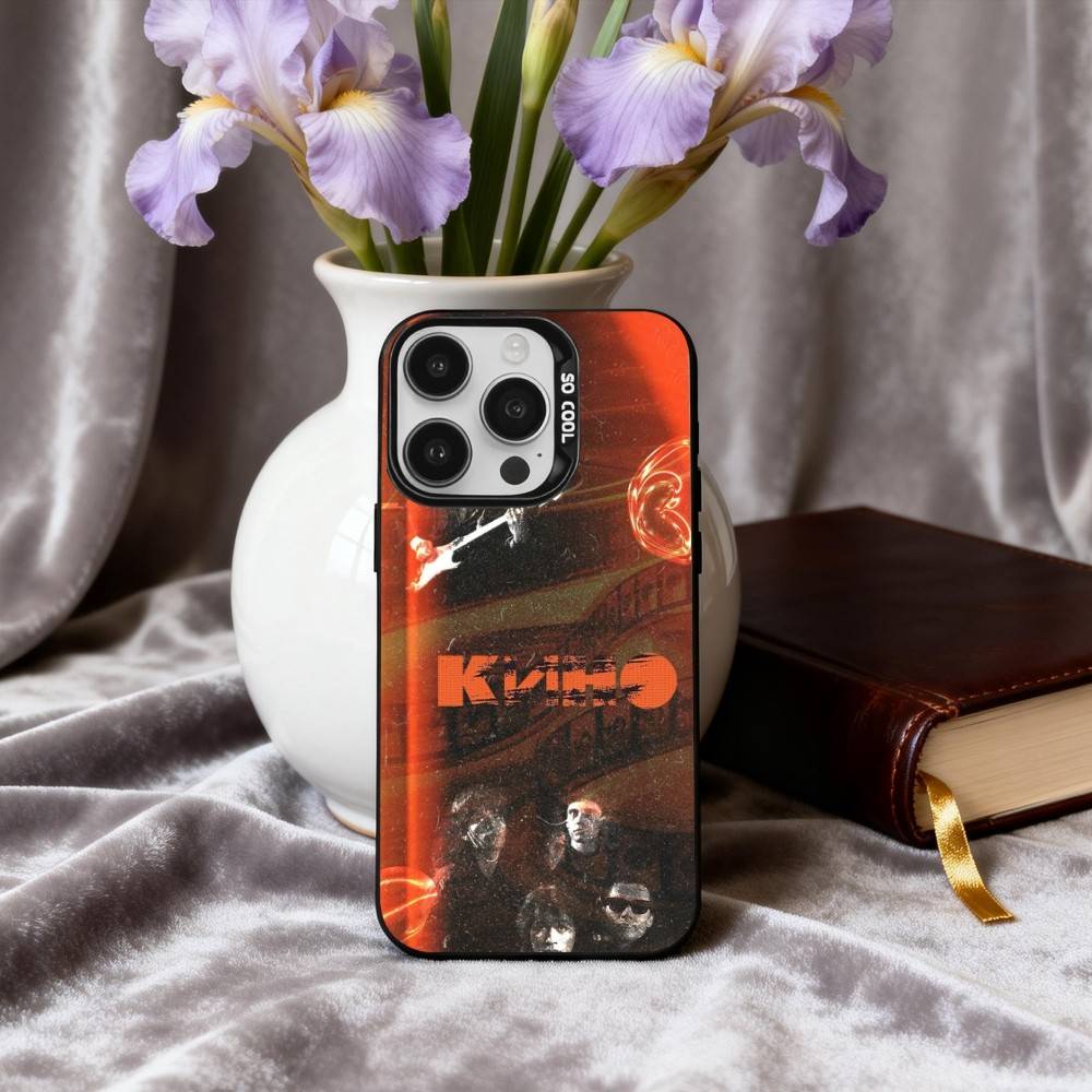 R-Russia Rock B-Band Viktor Tsoi K-Kino Phone Case For iPhone17,16,15,14,13,12,11 Plus,Pro Max Black Candy silver phone case