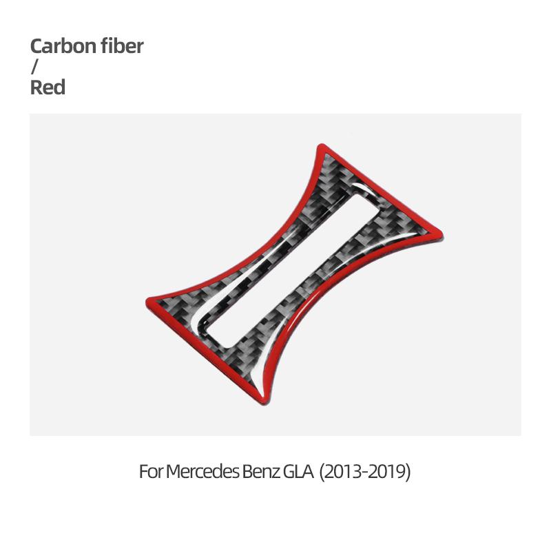 

For Mercedes Benz A Class CLA C117 GLA W176 X156 Carbon Fiber Cup Holder Panel Trim Stickers Decoration Car Interior Accessories