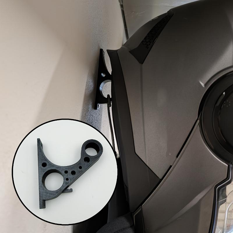 Wall Mount Motorcycle Helmet Holder Hook,Anti Scratch Rack For Full Face Helmet Garage Storage,Multi Purpose Key Display Bracket