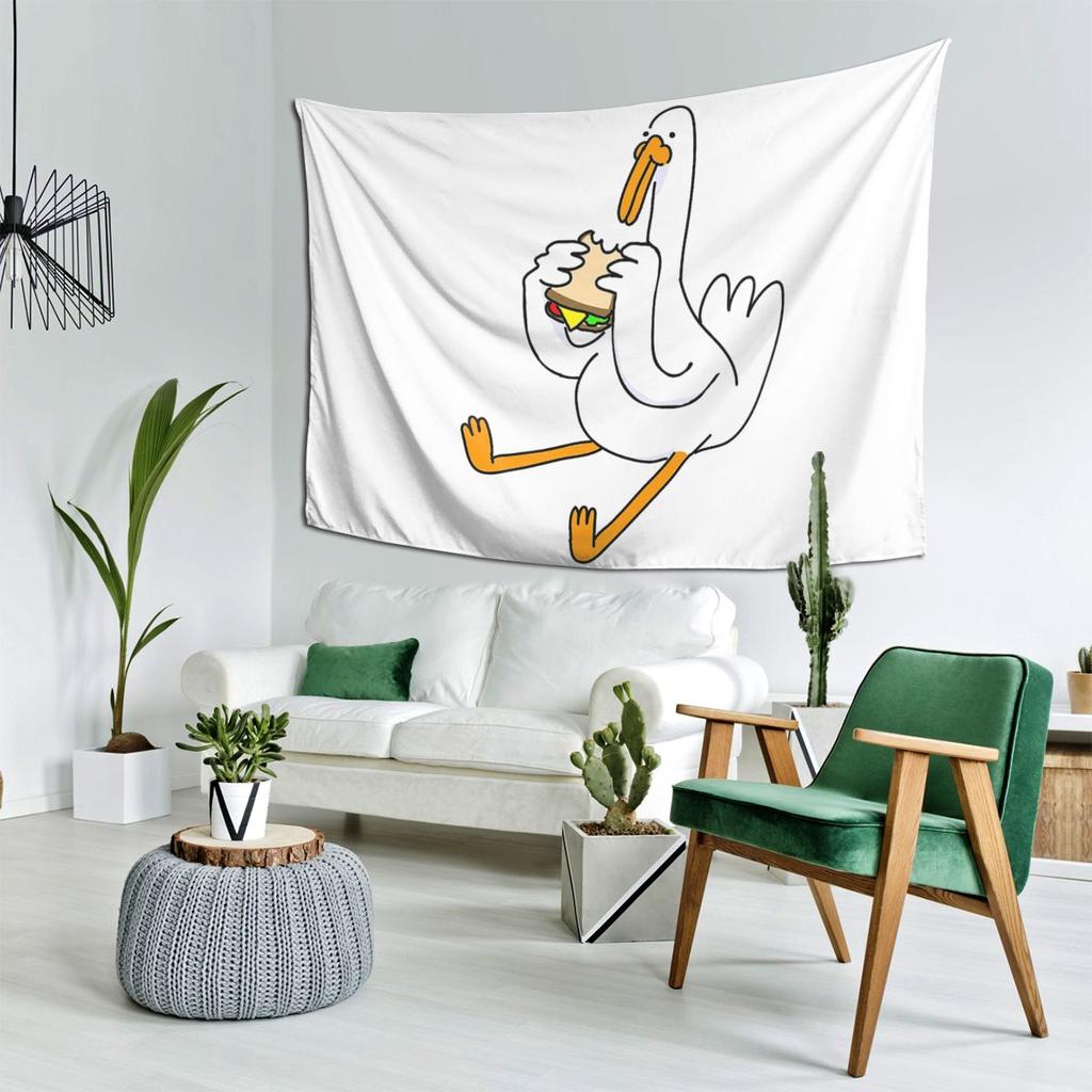 Sandwich Goose Tapestry Decoration Art Aesthetic Tapestries for Living Room Bedroom Home Wall Cloth Wall Hanging