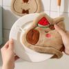 Cartoon Handtuch Niedliches Wasserschwein Hängehandtuch Küche Badezimmer Gesichtswaschlappen Meerschweinchen Korallenfleece Schnelltrocknendes Handtuch