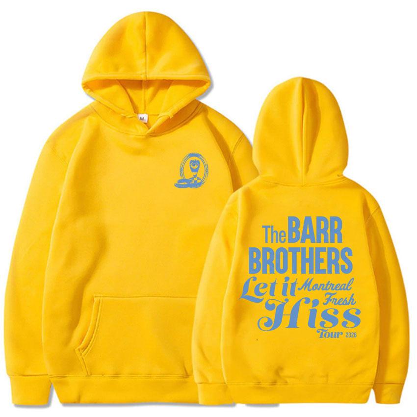 Let It Hiss Tour 2026 Hoodies Band The Barr Brothers Graphic Sweatshirts Long Sleeve Loose Male Hooded Pullovers Unisex Clothing XXXL жёлтый 2260₽