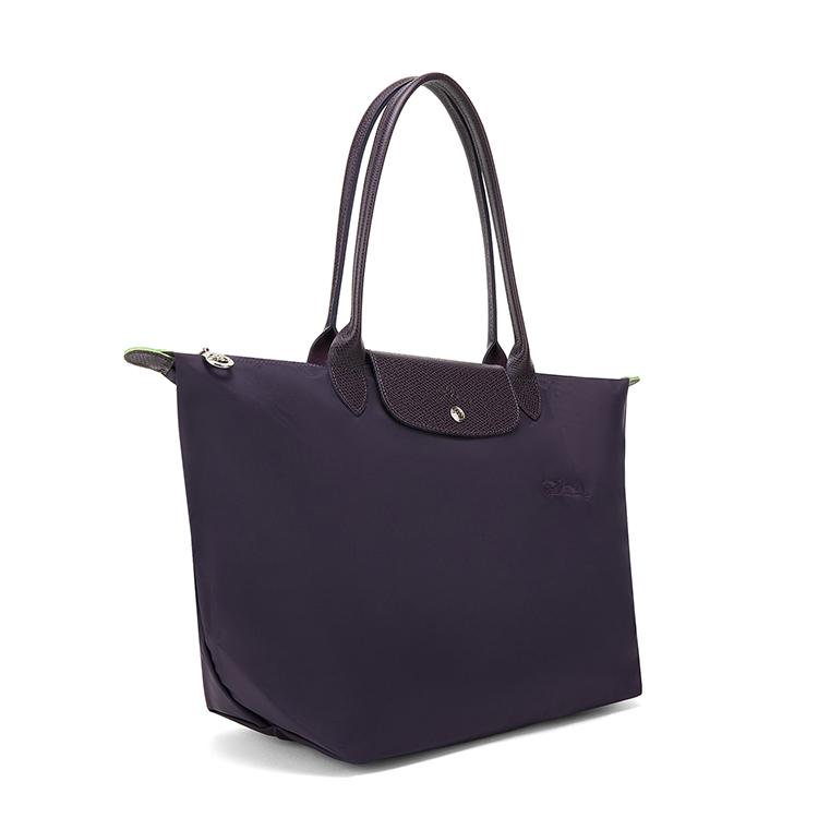 Longchamp Le Pliage Green Zipper Closure Recycled Polyamide Canvas Tote Bag Women Tote Raspberry 2605919645