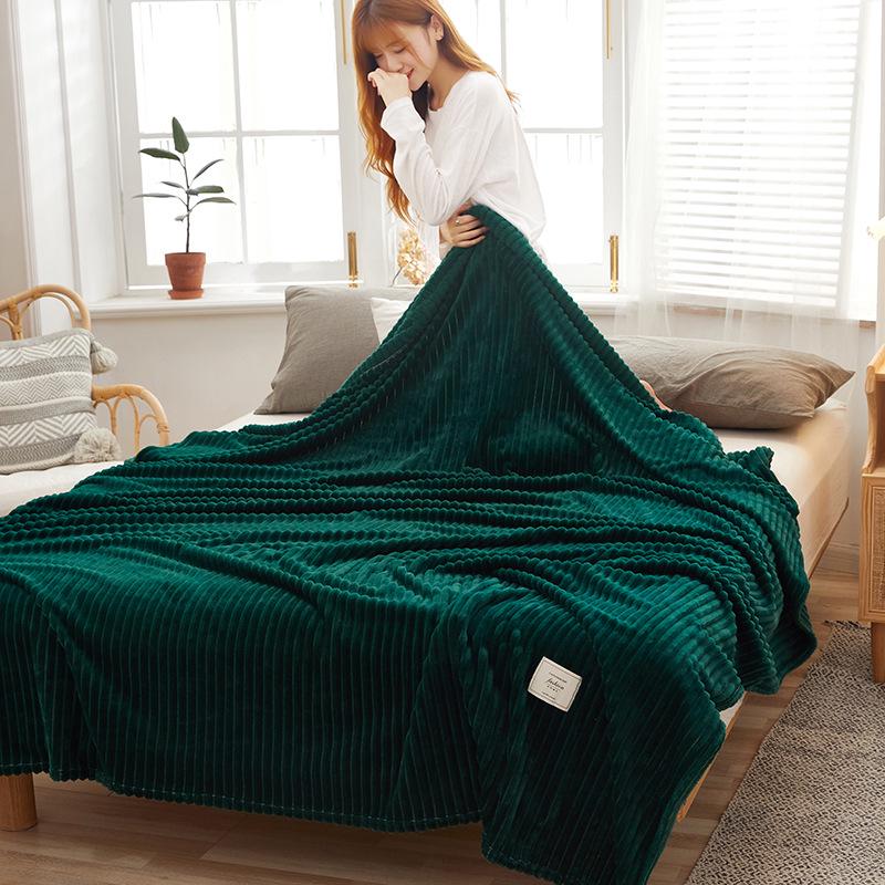 Magic Flannel Coral Fleece Blanket: Thick, Warm, and Versatile Gift