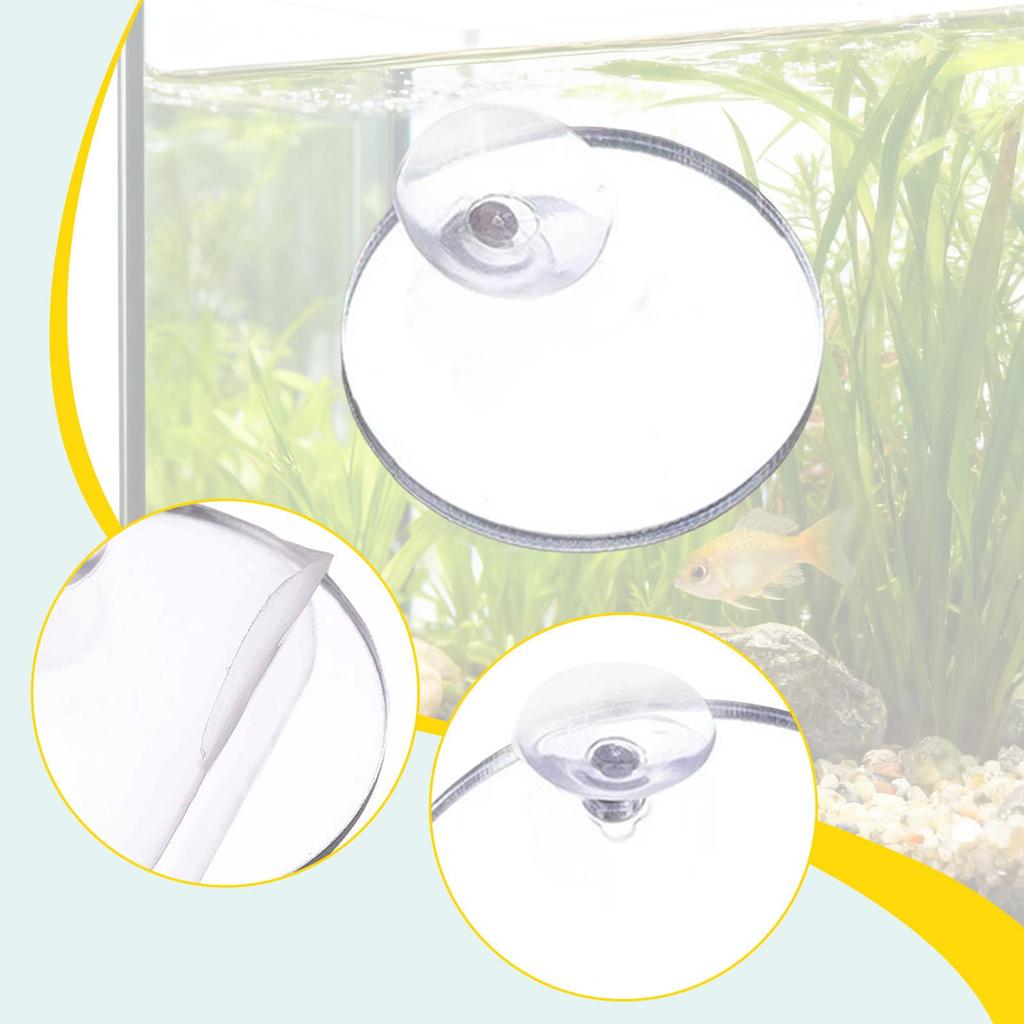 Fish Tank Accessories Betta Training Mirror Acrylic Circle Design for Behavioral Enrichment Aquarium Equipment