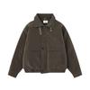 Unisex Winter Leather Jacket with Removable Shearling Collar - Casual American Lazy Style