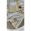Premium  Georgette Fabrics with 3 Mm Sequence Embroidered Work and Golden Zari Thread Work