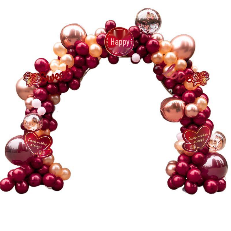Wedding Balloon Arch Set - Rustic Gate Décor for Hotel Banquets and Engagements
