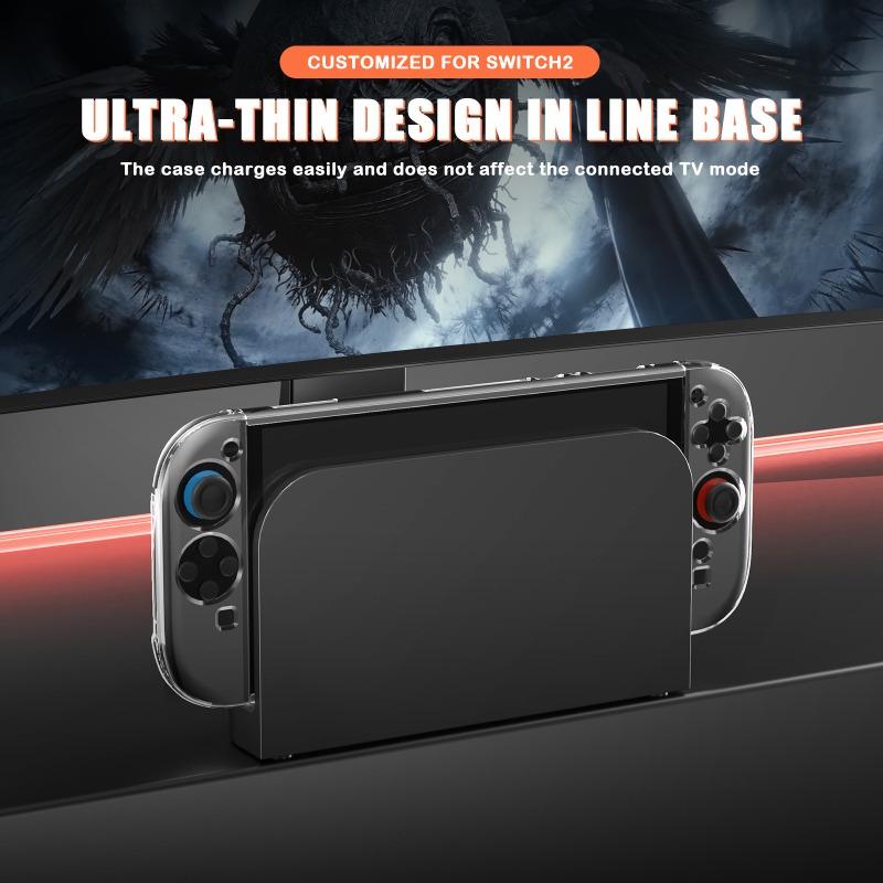 Clear PC Hard Case For Nintend Switch 2 Split Protective Case Cover Shockproof  Anti-fall Anti-scratch Crystal Shell For Switch2
