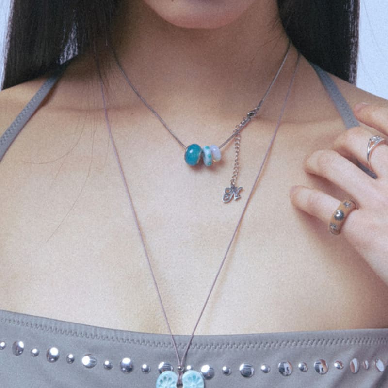 

nff cloud necklace-blue ONE