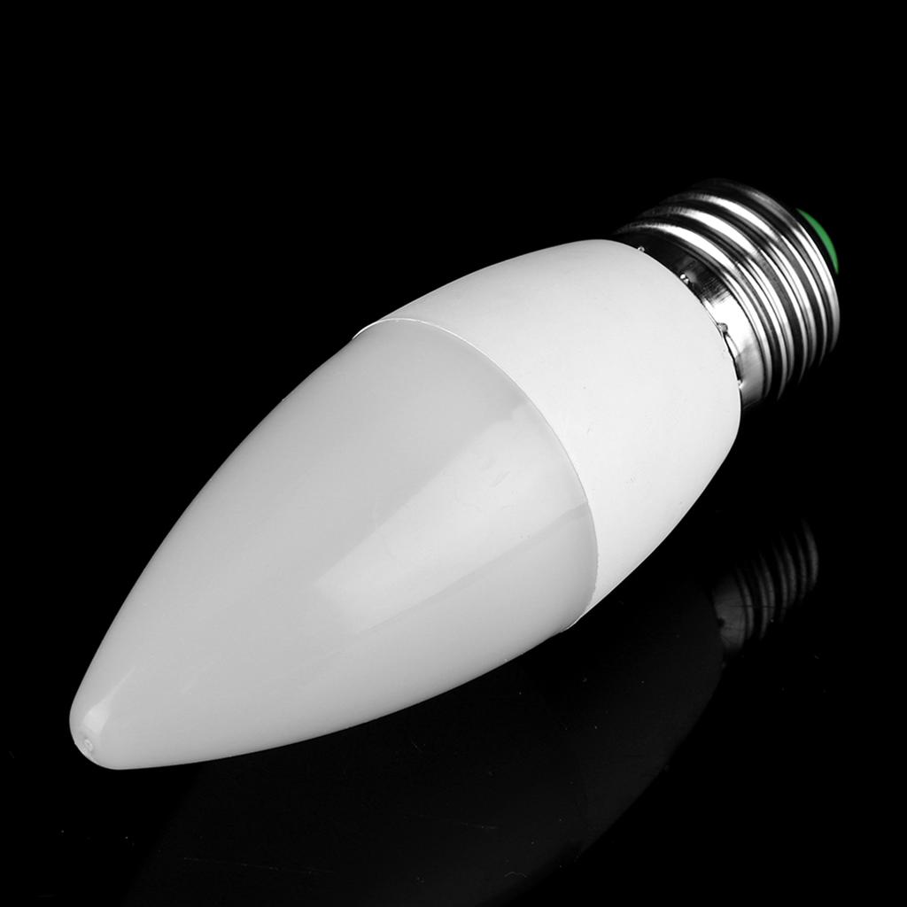 3W Multi Color Changing LED Candle Light Bulb AC85-265V with Remote Control(E27RGB+Cool White)