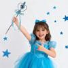 Heart Shaped Magical Wands for Kids Girls Princess Dress Up Accessories Faux Crystal Fairy Wand for Christmas Halloween Party Cosplay Costume