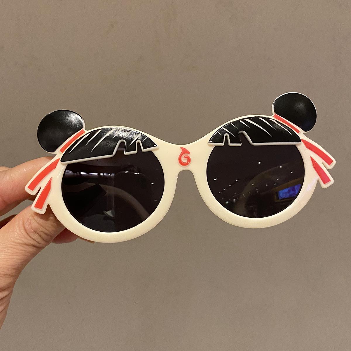 

New children s sunglasses cute little Nezha cartoon sunglasses fashion toy round frame animation styling glasses