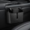 Carbon Fiber Pattern Car Seat Gap Storage Seat Gap Organizer Box  Car Interior Storage