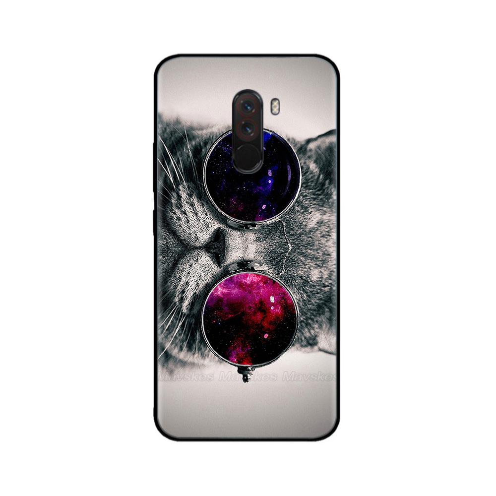 Phone Case For Xiaomi Pocophone F1 Global Case Pocofone F1 Silicone Soft TPU Back Cover For Xiomi Poco F1 Case Black Bumper