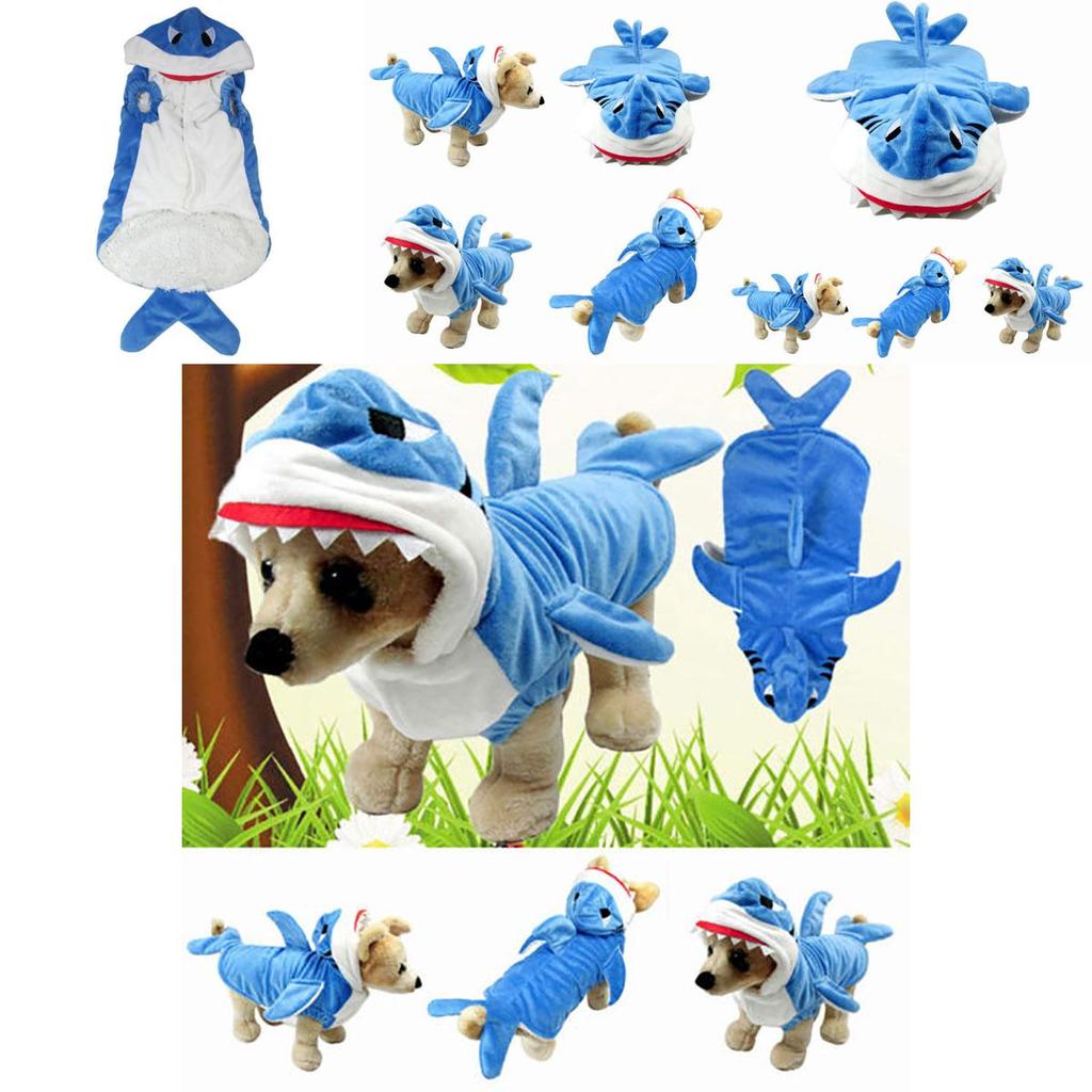 Modny Szczenięcy Płaszcz Kurtka Szczęka Rekina Dla Psów Idealny Na Kostiumy Halloweenowe