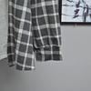 Plus Size Women's Hooded Sweater 2025 Autumn New Korean Loose Splicing Plaid Top