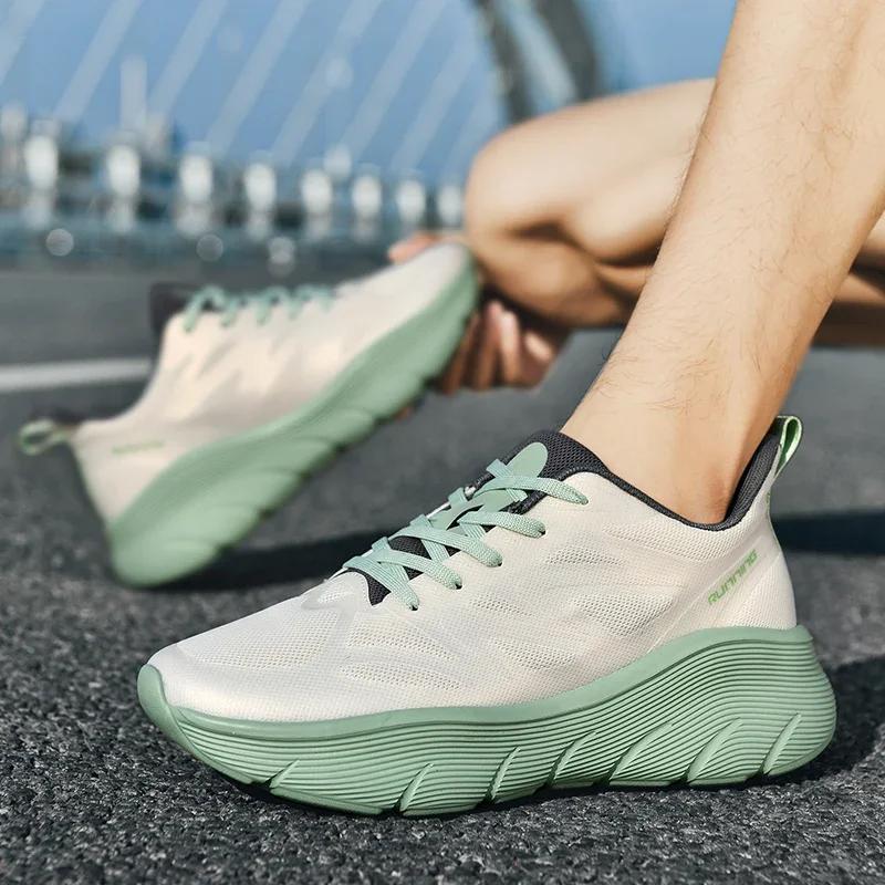 Breathable and Shock-absorbing Lightweight Mesh Sports Shoes  Comfortable and Soft Soled Couple Running Shoes36-47
