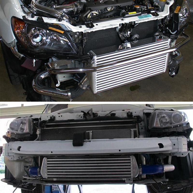 R-EP Intercooler Universal 280x280x76mm Aluminum Cold Air Intake Radiator 2.5inch Inlet 63mm Outlet for Turbo Car