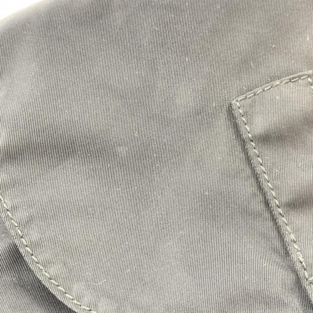 PRADA Tessuto Nylon Backpack Rucksuck Daypack Drawstring Leather B4650F Black Triangle Logo Plate